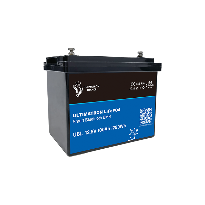 Batterie Lithium LiFePO4 Smart BMS - 12.8V 100AH - PRO - ULTIMATRON