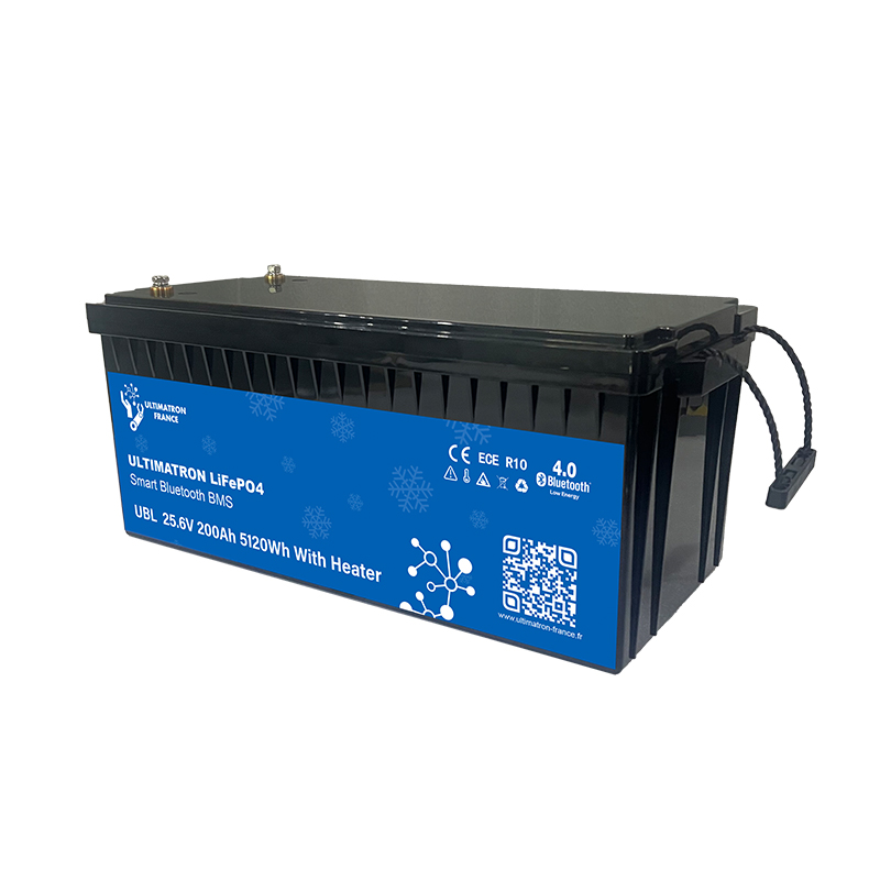 Batterie Lithium LiFePO4 Ultimatron UBL-24-200H 25.6V 200Ah Bluetooth Smart BMS Chauffante